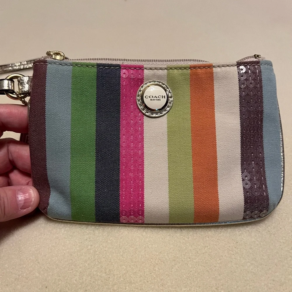 Coach 65th Anniversary Edition Legacy Striped Crossbody Bag with Wallet Set - Picture 13 of 16